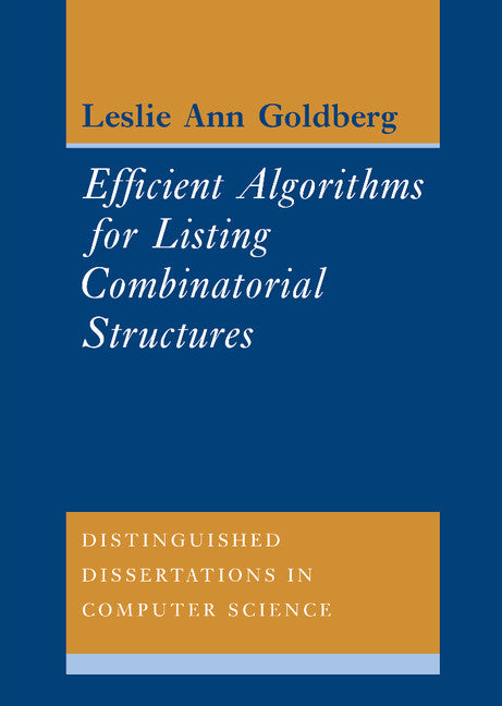 Efficient Algorithms for Listing Combinatorial Structures (Hardback) 9780521450218