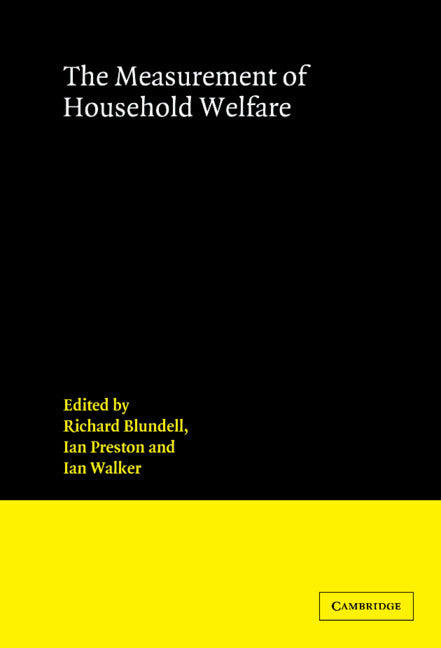 The Measurement of Household Welfare (Hardback) 9780521451956