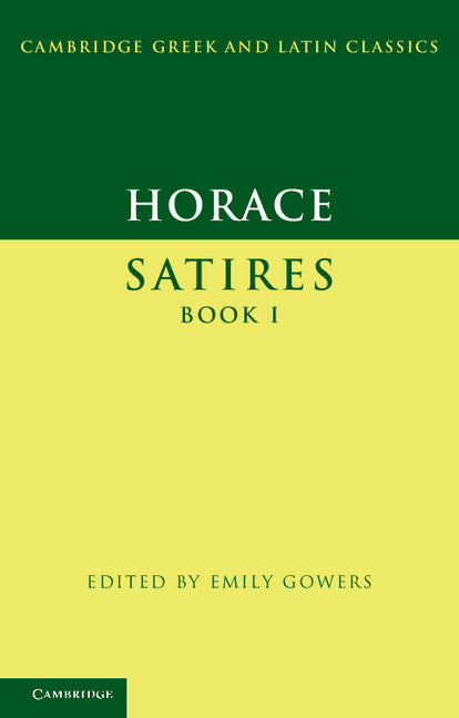 Horace: Satires Book I (Hardback) 9780521452205