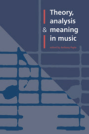 Theory, Analysis and Meaning in Music (Paperback / softback) 9780521028301