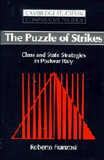 The Puzzle of Strikes; Class and State Strategies in Postwar Italy (Hardback) 9780521452878