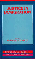 Justice in Immigration (Hardback) 9780521452885