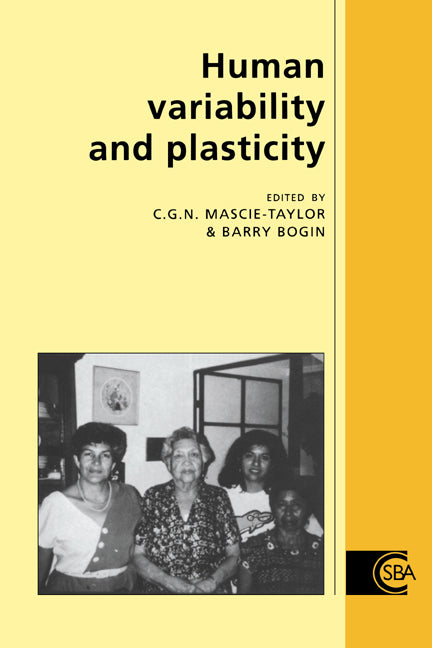 Human Variability and Plasticity (Hardback) 9780521453998