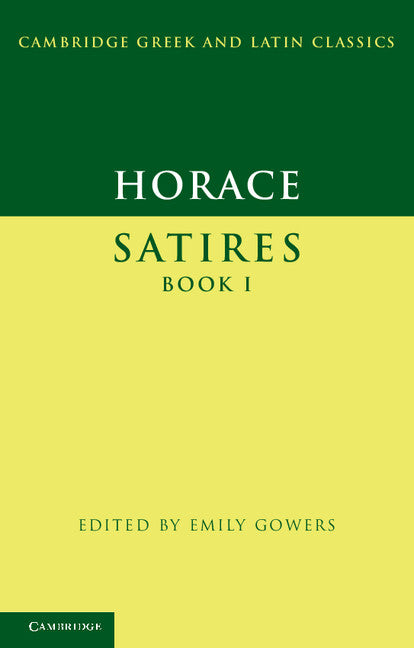 Horace: Satires Book I (Paperback) 9780521458511