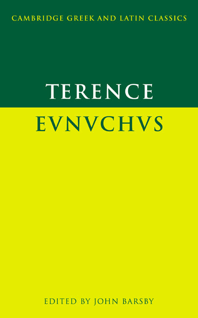 Terence: Eunuchus (Paperback) 9780521458719