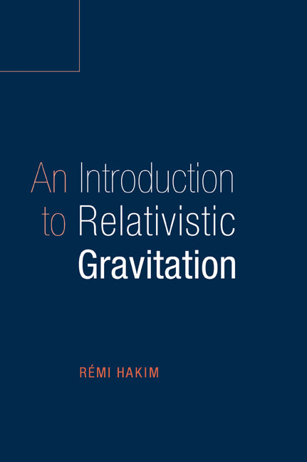 An Introduction to Relativistic Gravitation (Paperback) 9780521459303