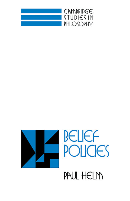 Belief Policies (Hardback) 9780521460286