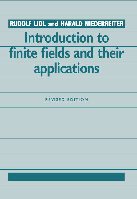 Introduction to Finite Fields and their Applications (Hardback) 9780521460941