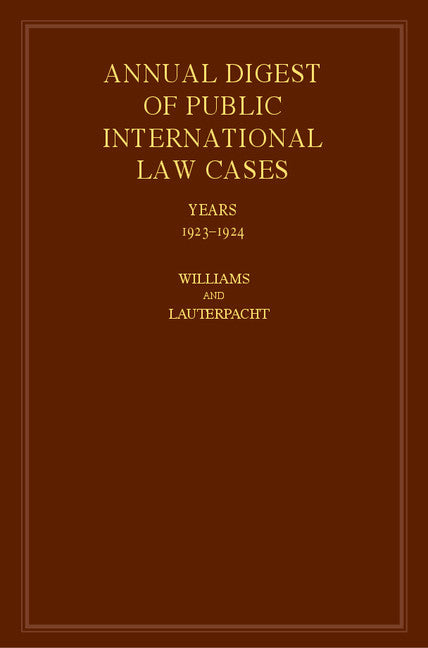 International Law Reports (Hardback) 9780521463478