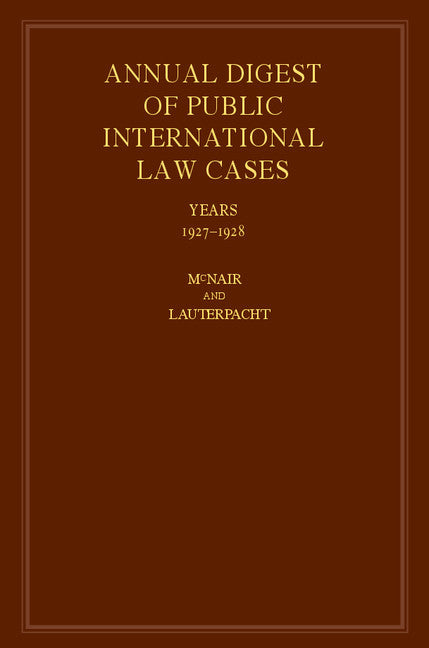 International Law Reports (Hardback) 9780521463492