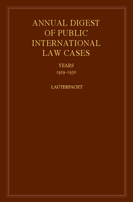 International Law Reports (Hardback) 9780521463508