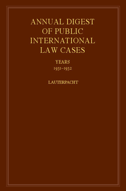 International Law Reports (Hardback) 9780521463515