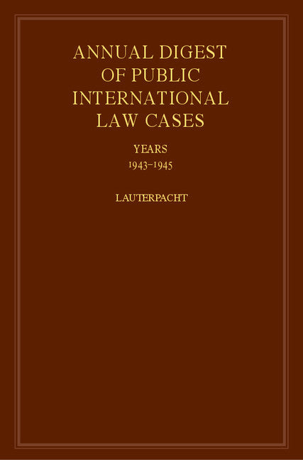 International Law Reports (Hardback) 9780521463577