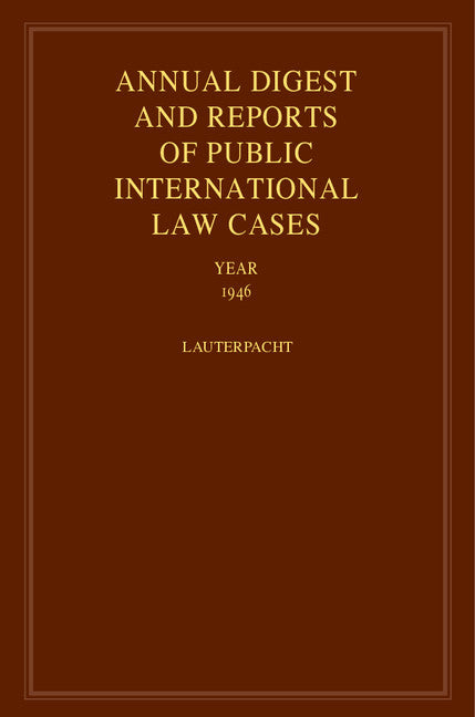 International Law Reports (Hardback) 9780521463584