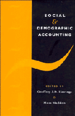 Social and Demographic Accounting (Hardback) 9780521465724