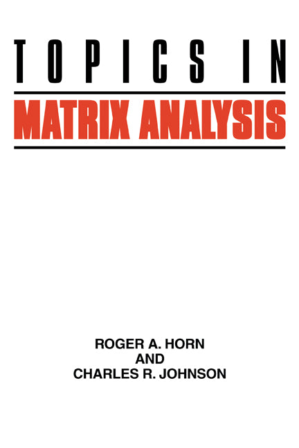 Topics in Matrix Analysis (Paperback) 9780521467131