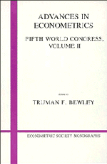 Advances in Econometrics: Volume 2; Fifth World Congress (Paperback) 9780521467254