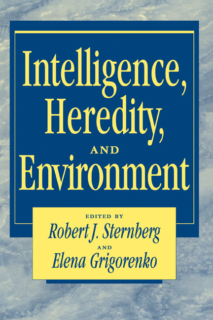 Intelligence, Heredity and Environment (Paperback) 9780521469043
