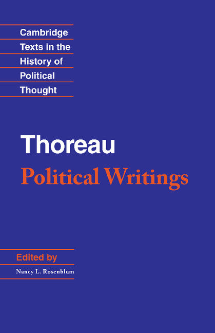 Thoreau: Political Writings (Hardback) 9780521470902