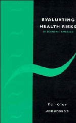 Evaluating Health Risks; An Economic Approach (Hardback) 9780521472852