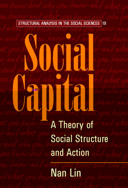 Social Capital; A Theory of Social Structure and Action (Hardback) 9780521474313