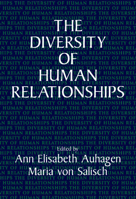 The Diversity of Human Relationships (Hardback) 9780521474634