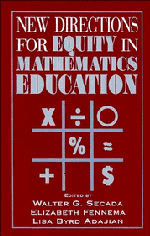 New Directions for Equity in Mathematics Education (Hardback) 9780521471527