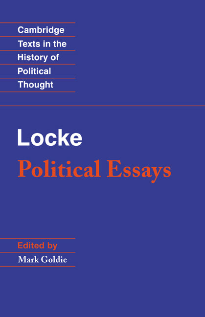 Locke: Political Essays (Paperback) 9780521478618