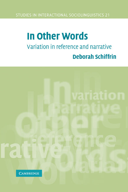 In Other Words; Variation in Reference and Narrative (Hardback) 9780521481595