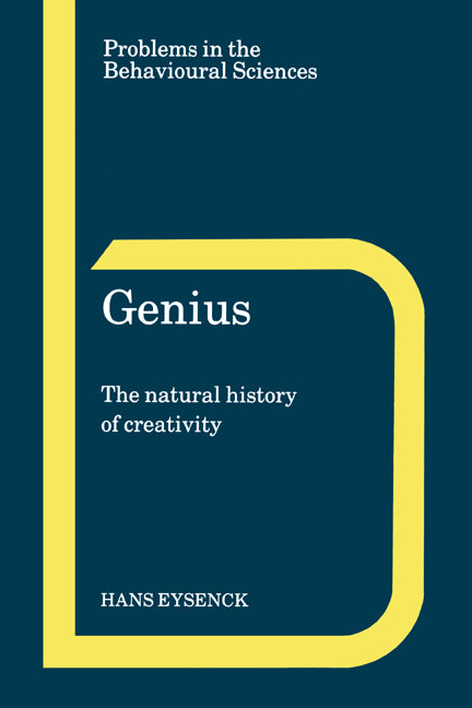 Genius; The Natural History of Creativity (Paperback) 9780521485081