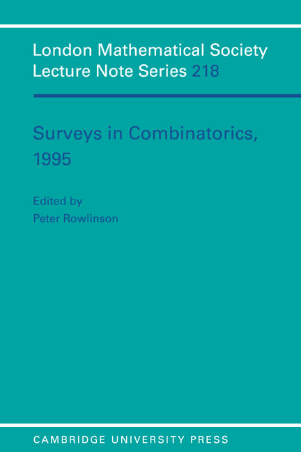 Surveys in Combinatorics, 1995 (Paperback) 9780521497978