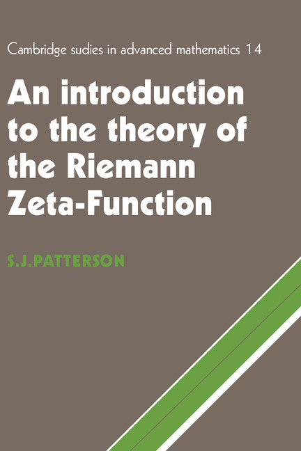 An Introduction to the Theory of the Riemann Zeta-Function (Paperback) 9780521499057