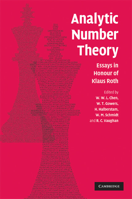 Analytic Number Theory; Essays in Honour of Klaus Roth (Hardback) 9780521515382