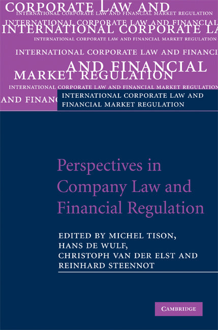 Perspectives in Company Law and Financial Regulation (Hardback) 9780521515702