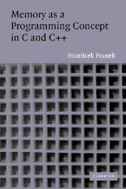 Memory as a Programming Concept in C and C++ (Hardback) 9780521817202