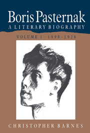 Boris Pasternak; A Literary Biography (Paperback) 9780521520720