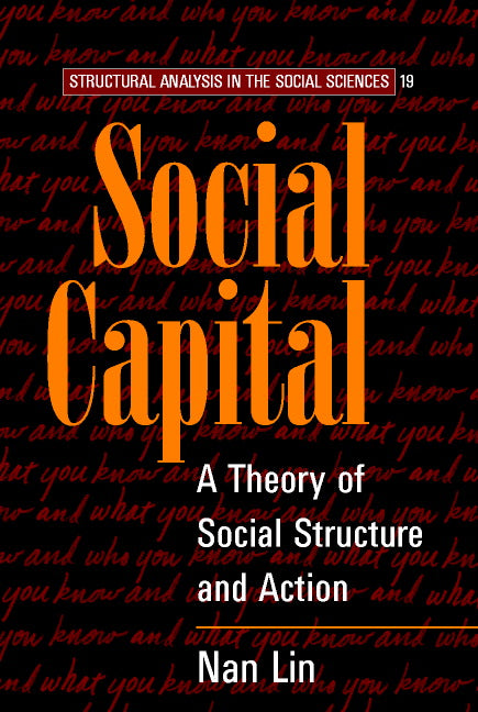 Social Capital; A Theory of Social Structure and Action (Paperback) 9780521521673