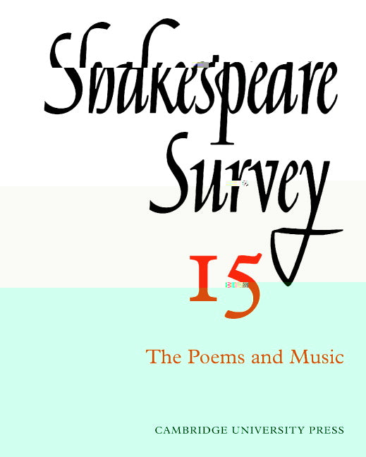 Shakespeare Survey (Paperback) 9780521523516
