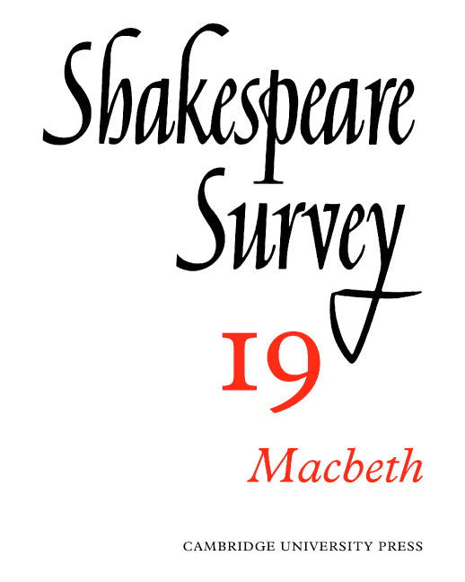 Shakespeare Survey (Paperback) 9780521523554