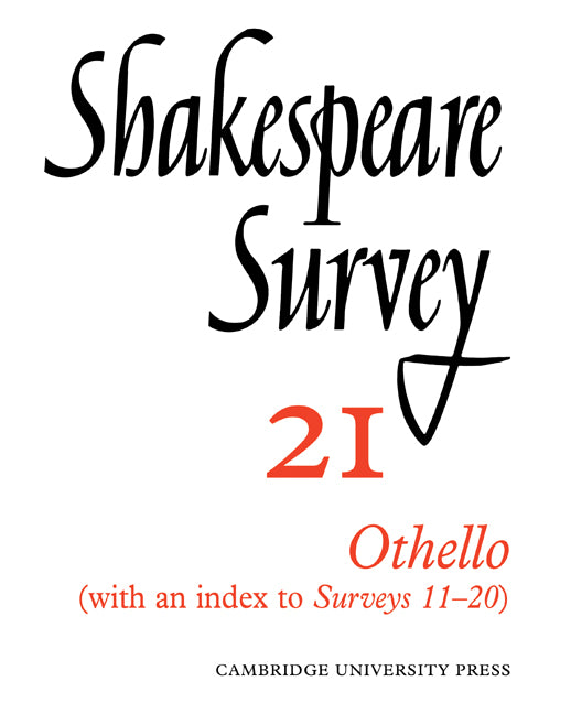 Shakespeare Survey (Paperback) 9780521523585