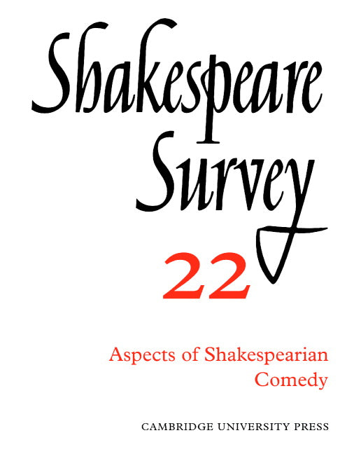 Shakespeare Survey (Paperback) 9780521523592