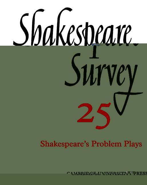 Shakespeare Survey (Paperback) 9780521523622