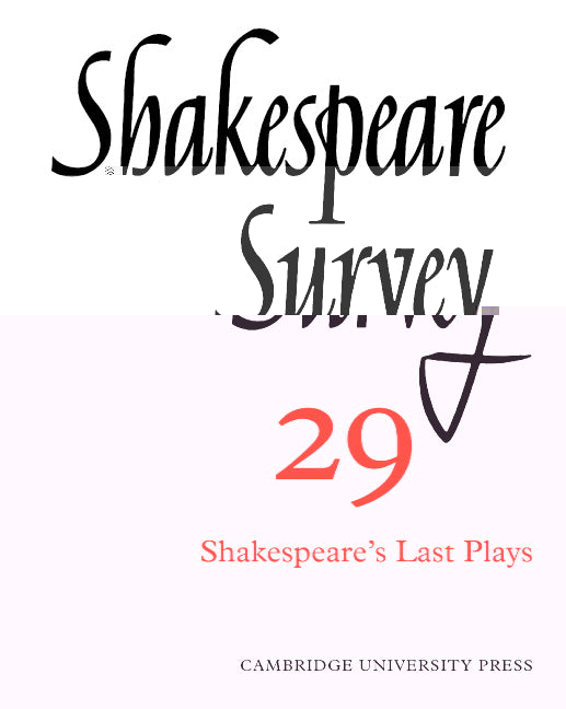 Shakespeare Survey (Paperback) 9780521523660