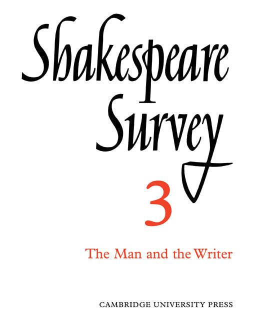 Shakespeare Survey (Paperback) 9780521523677