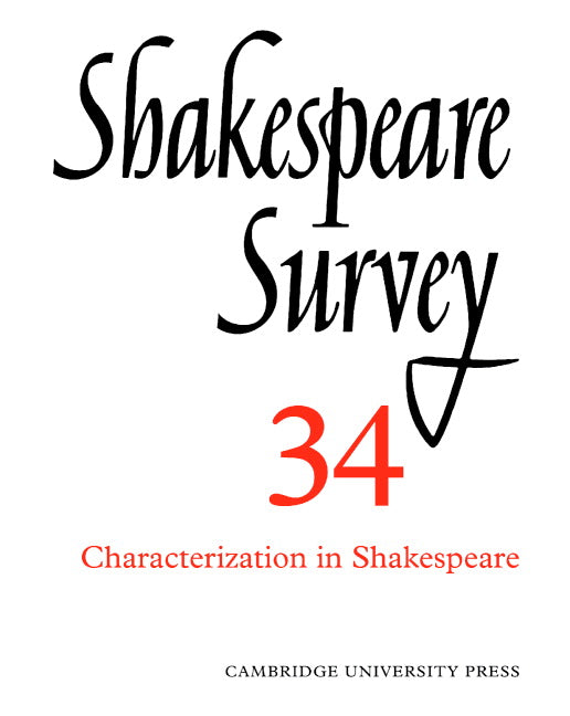 Shakespeare Survey (Paperback) 9780521523721