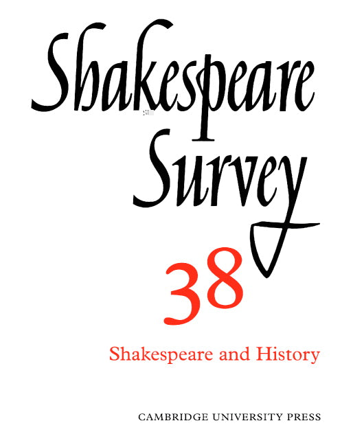 Shakespeare Survey (Paperback) 9780521523769