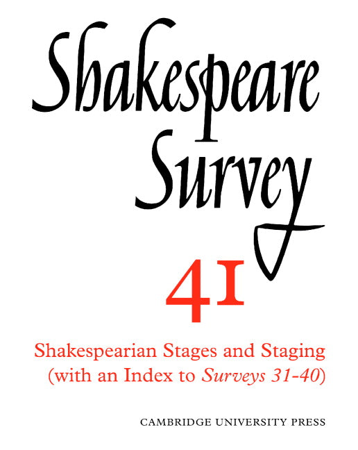 Shakespeare Survey (Paperback) 9780521523806