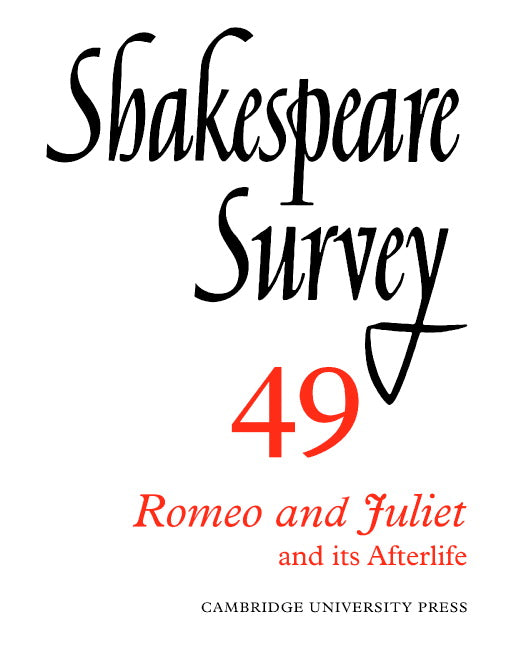 Shakespeare Survey (Paperback) 9780521523882