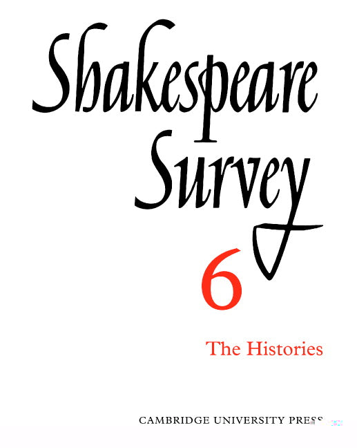 Shakespeare Survey (Paperback) 9780521523912