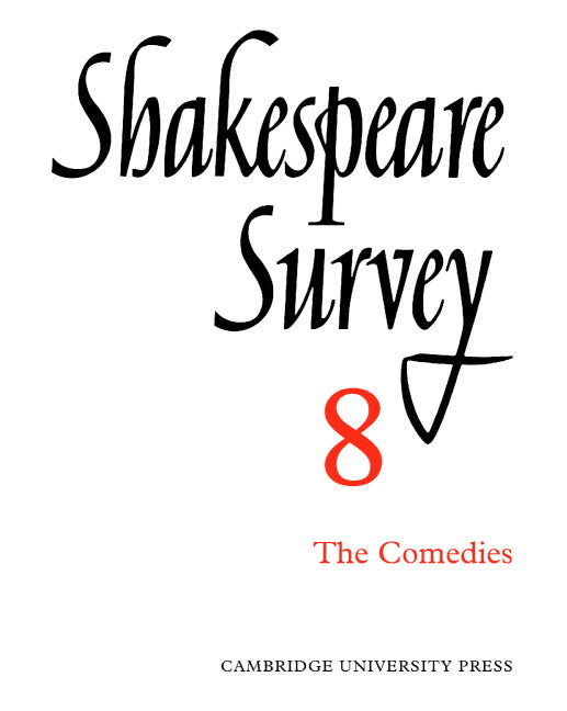 Shakespeare Survey (Paperback) 9780521523936